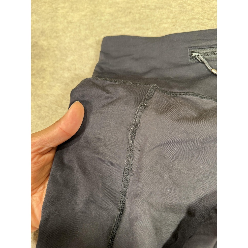 Lululemon Leggings Womens 6 Black Capri Ruched Zip Pocket Yoga Athletic Gym - Picture 7 of 15